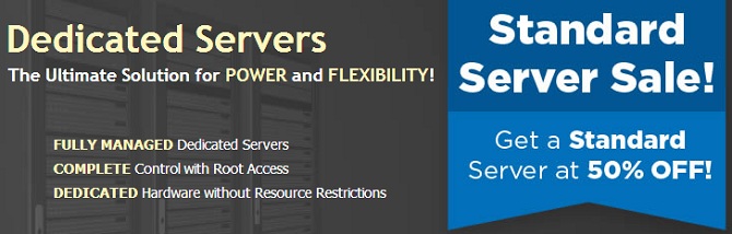 HostGator Standard Dedicated Server Promotin with 50% Discount